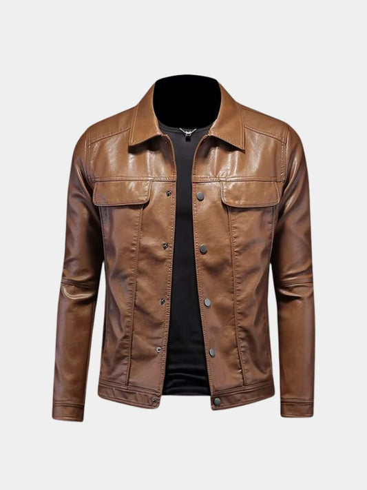 Bronze Rebel Leather Jacket – Cross & Crown