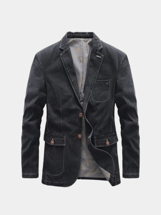 Denim Covenant Blazer Jacket – Cross & Crown